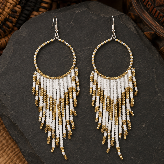 Rhythm in Motion Seed Bead Earrings